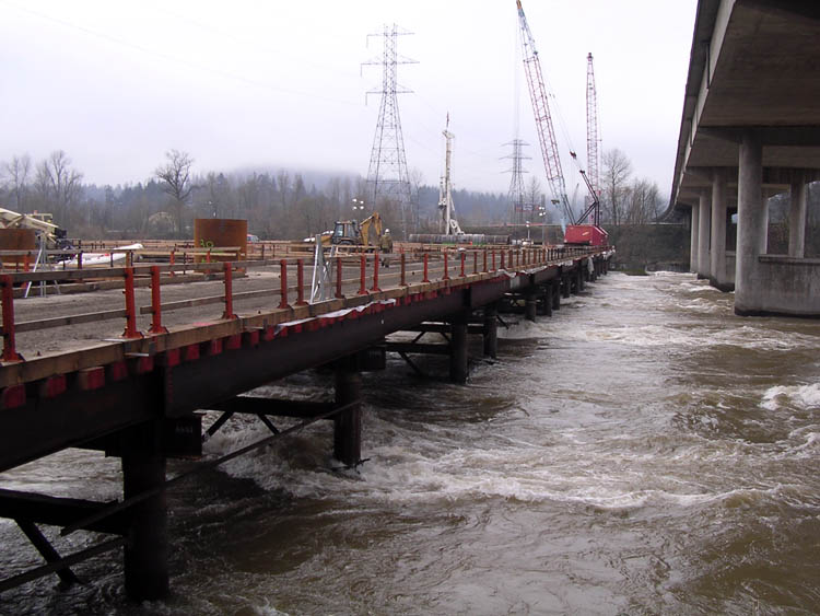 I 5 Willamette River Bridge Crane Trestle 3